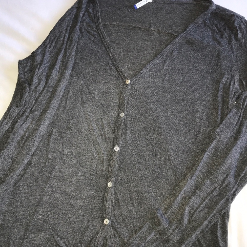 button Down Grey Cardigan